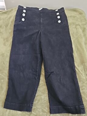 The Loft Crop Wide Leg Jeans